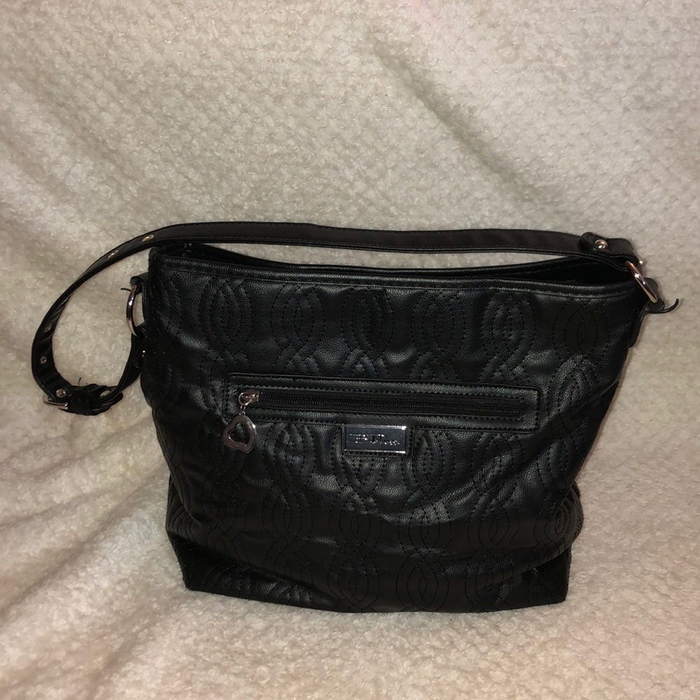 Black Bella Russo Faux leather hand bag